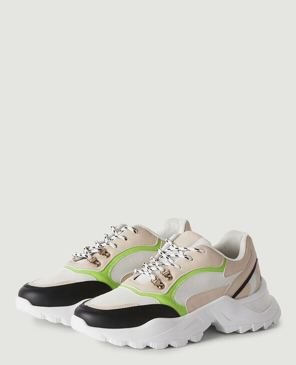 Sneakers chunky vert fluo - Pimkie