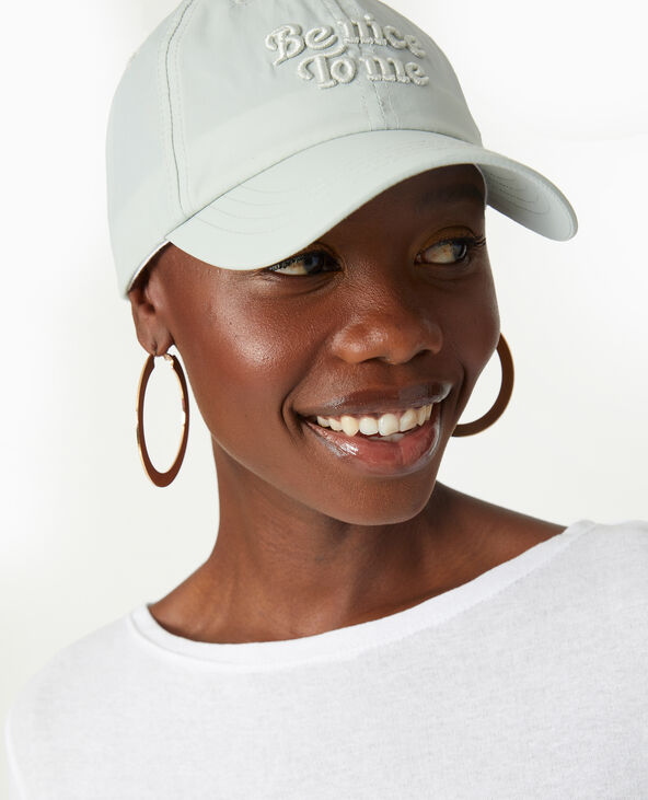 Casquette avec broderie relief gris clair - Pimkie