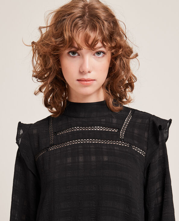Robe housse détails brodés noir - Pimkie