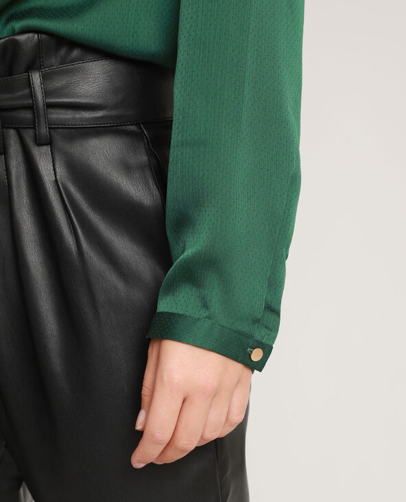 Chemise à nœud vert foncé - Pimkie