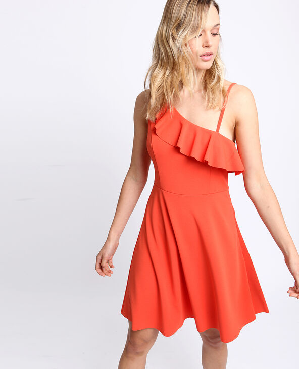 Robe asymétrique marron - Pimkie