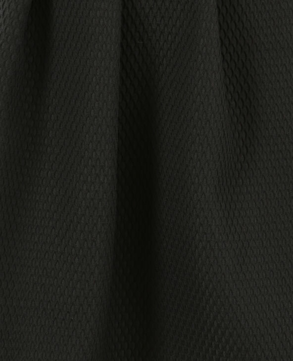 Jupe corolle texturée noir - Pimkie