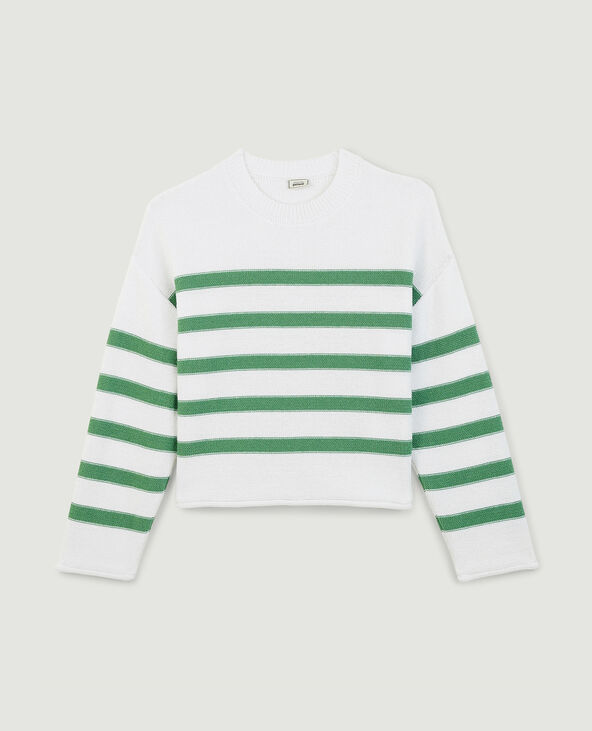 Pull marinière vert olive - Pimkie