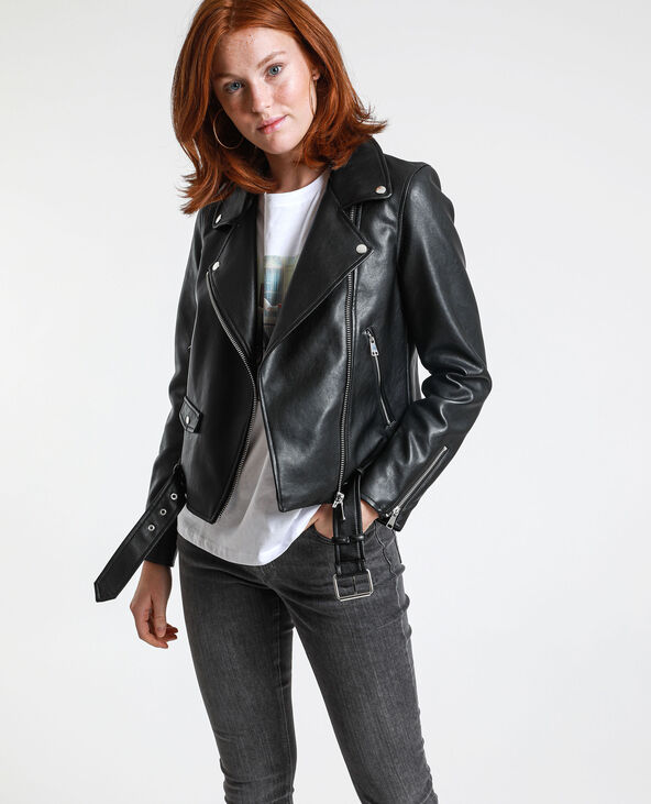 Veste en simili cuir Pimkie