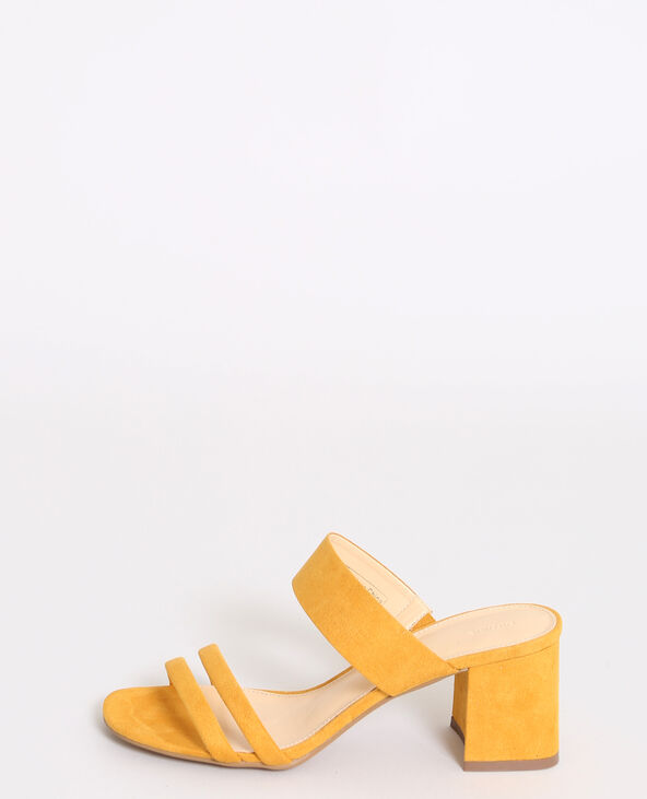 Mules à talons orange - Pimkie