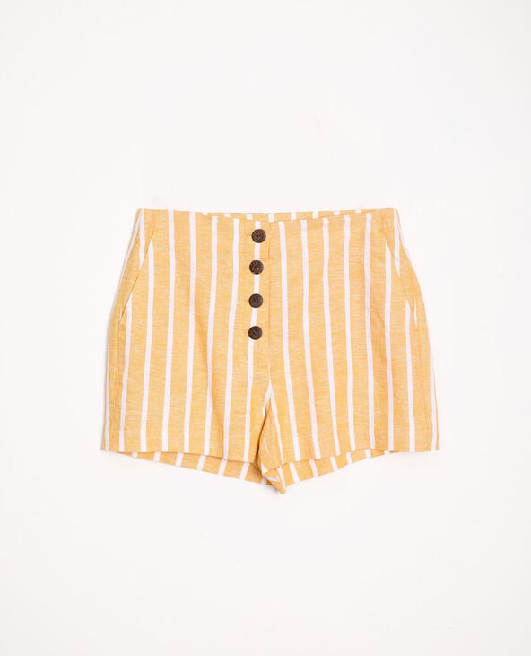 Short à rayures jaune - Pimkie
