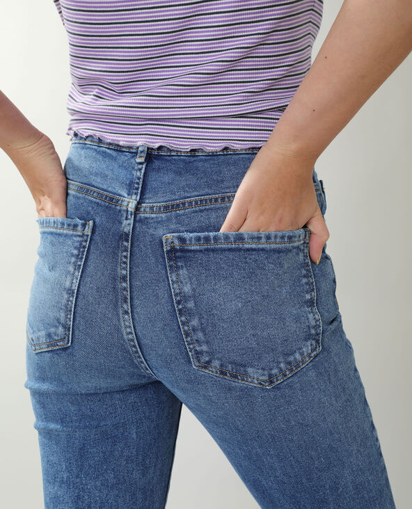 Jean flare high waist bleu - Pimkie
