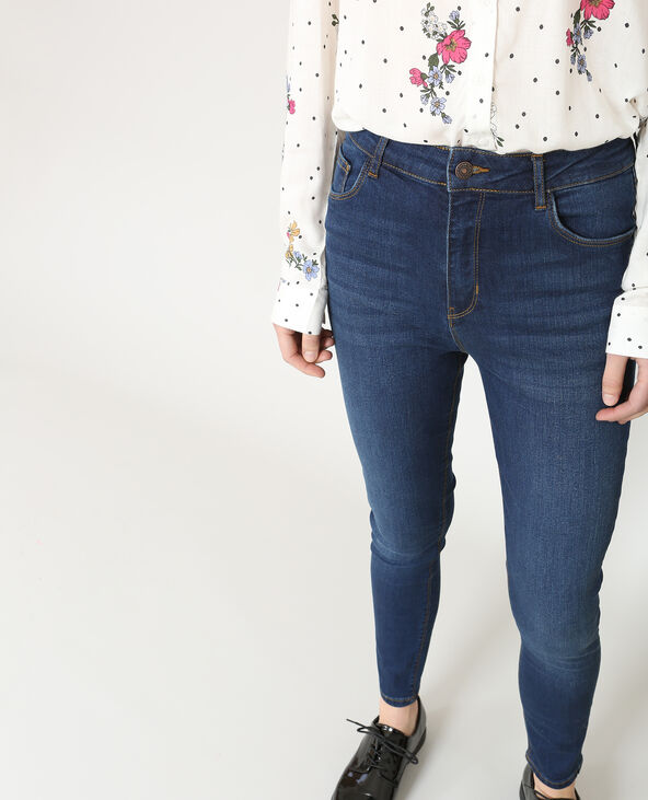 Jean skinny taille haute bleu marine - Pimkie