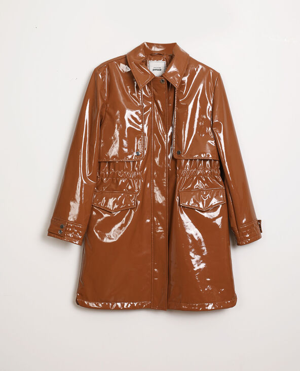 Parka en skai marron - Pimkie
