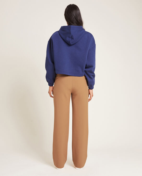 Pantalon large et droit taille haute camel - Pimkie