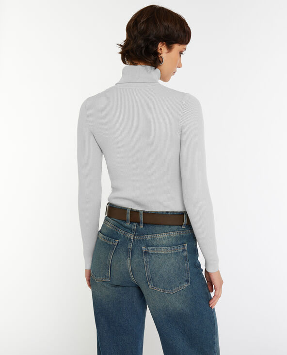 Pull à col roulé court Gris pâle - Pimkie