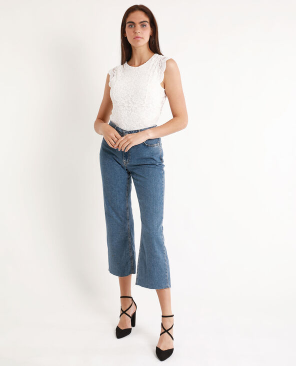 Top en dentelle blanc - Pimkie