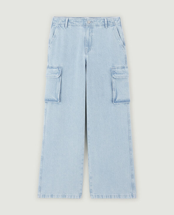 Jean cargo large bleu - Pimkie