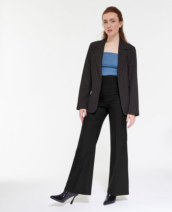 Pantalon flare taille extra haute noir - Pimkie