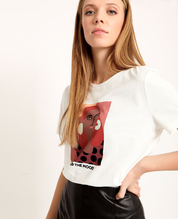 T-shirt imprimé blanc - Pimkie