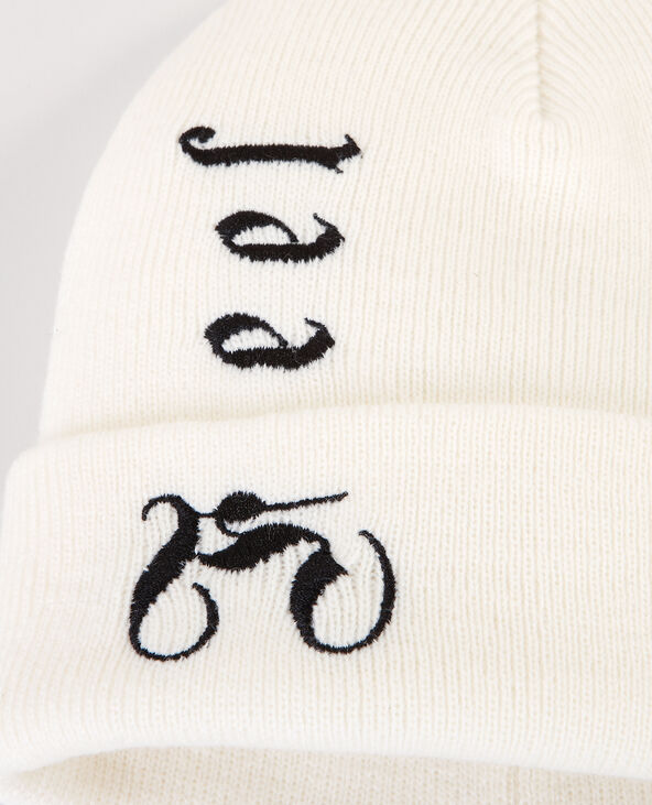 Bonnet "Feel" blanc - Pimkie