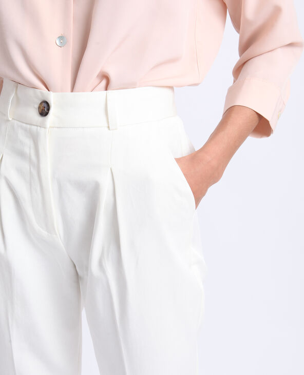 Pantalon carotte écru - Pimkie