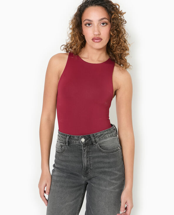 Body sans manches bordeaux - Pimkie