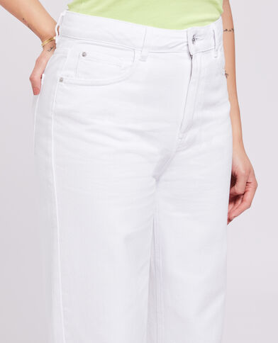 Jean large uni blanc - Pimkie