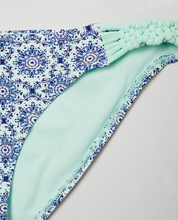 Bas de maillot de bain imprimé mosaïque blanc - Pimkie