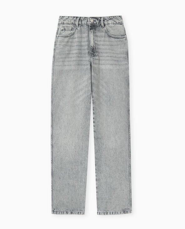 Jean straight taille standard gris clair - Pimkie
