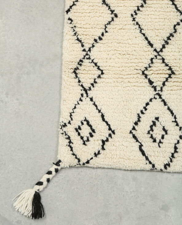 Tapis berbère à losanges blanc - Pimkie