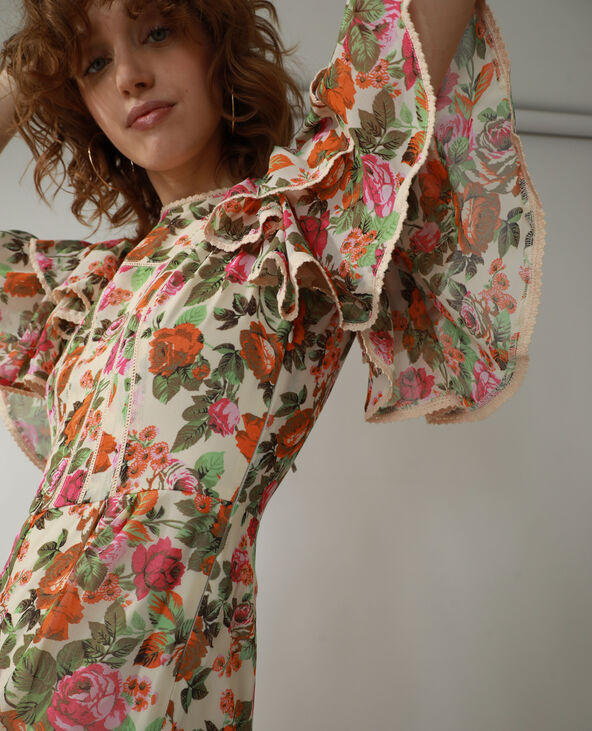 Combinaison fleurie rose clair - Pimkie