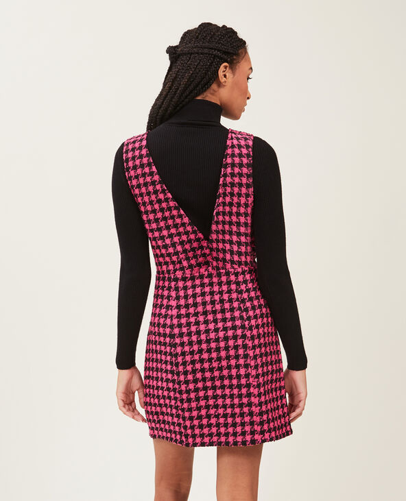 Robe en tweed avec boutons rose fuchsia - Pimkie