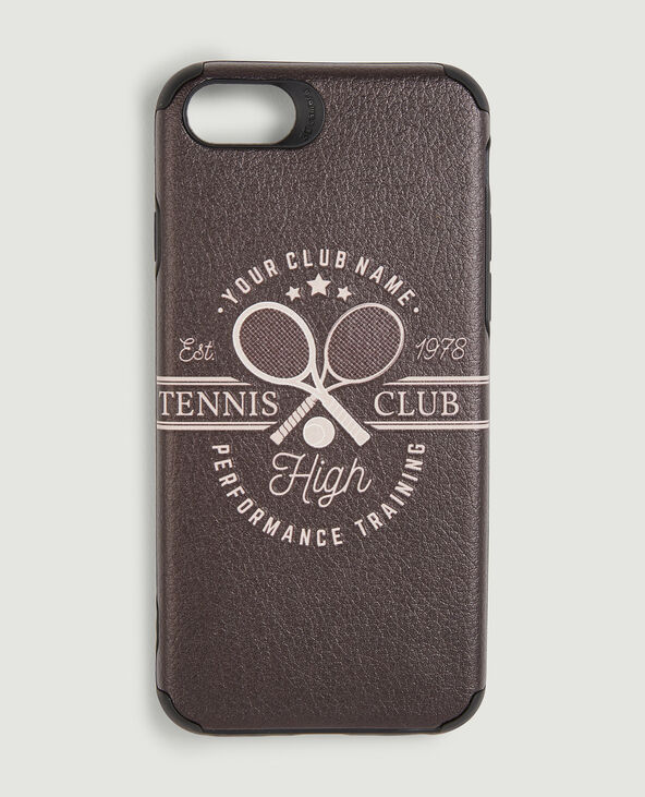 Coque de téléphone effet cuir rose clair - Pimkie