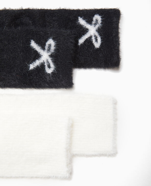 Coffret avec 2 paires de chaussettes toutes douces noir - Pimkie