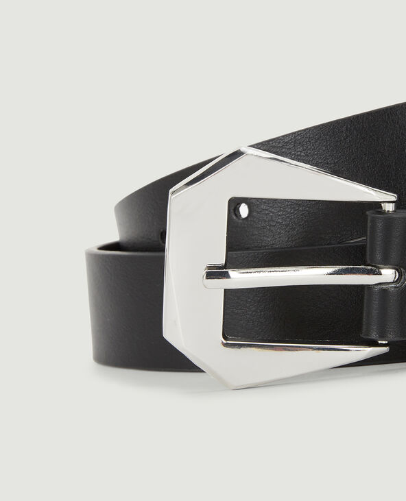 Ceinture à boucle design noir - Pimkie