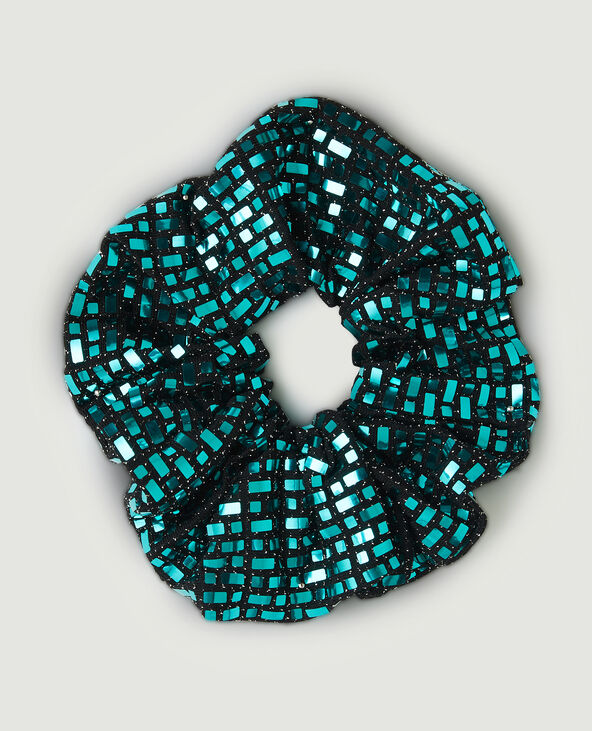 Chouchou effet disco bleu turquoise - Pimkie