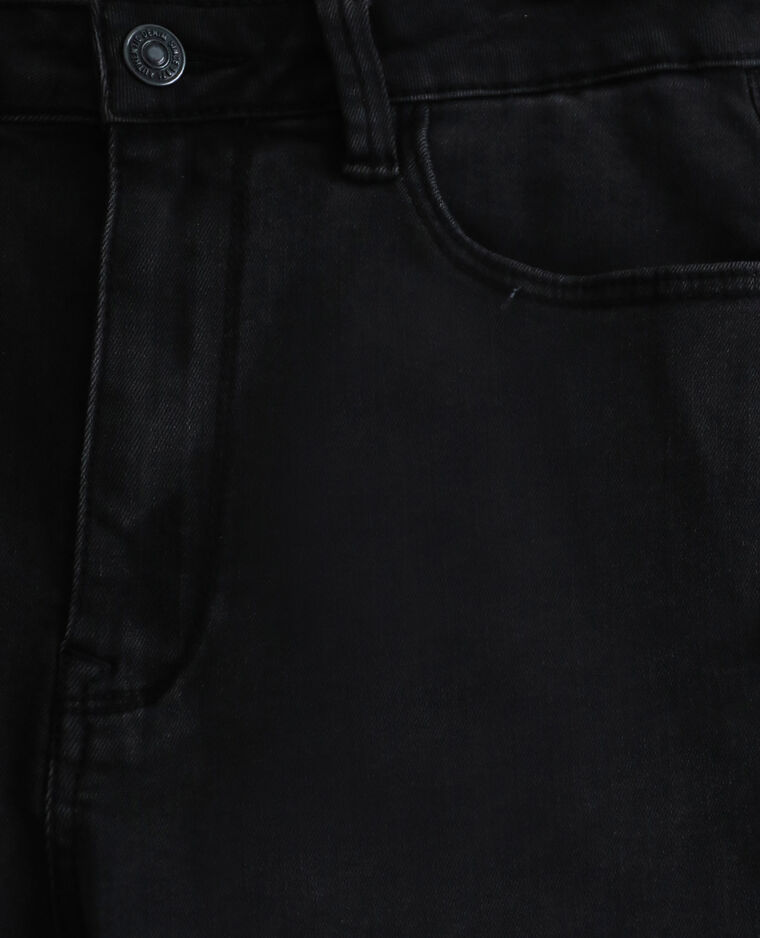 Short en jean high waist noir - Pimkie