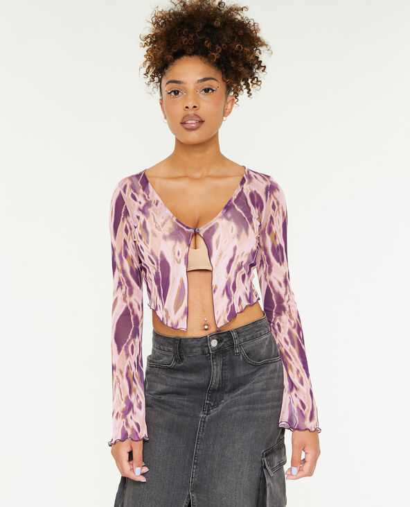 Top court en tulle rose clair - Pimkie