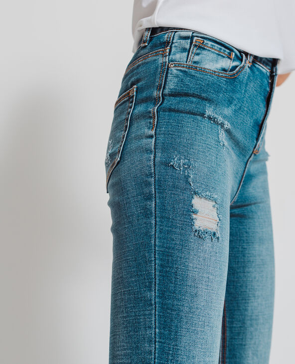 Jean skinny taille haute bleu foncé - Pimkie