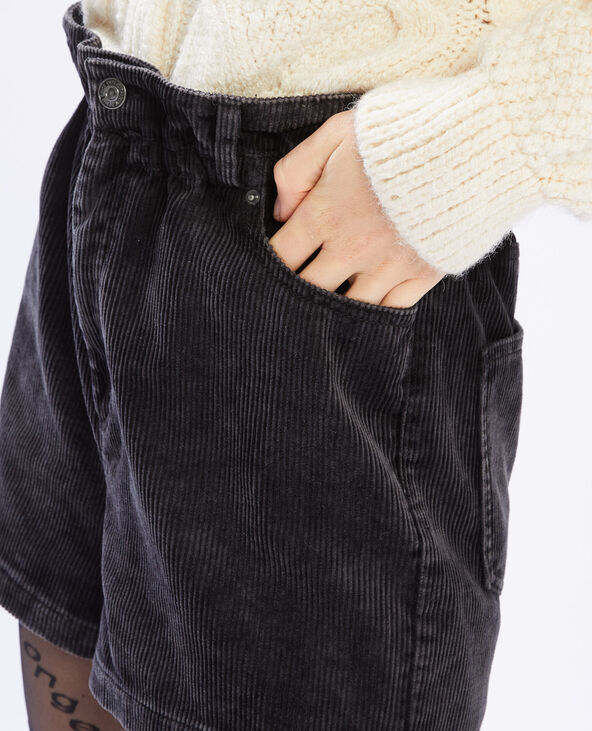 Short en velours cotele