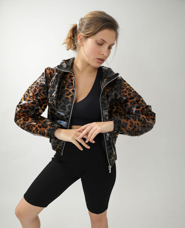 Veste impermeable leopard