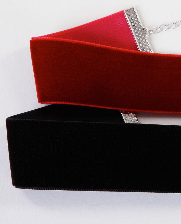 Colliers chokers velours noir - Pimkie