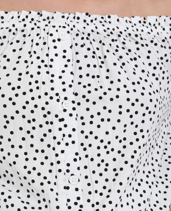 Blouse à pois blanc - Pimkie