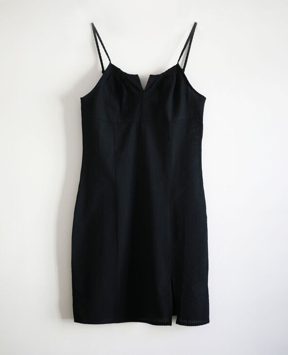 Robe à fines bretelles noir - Pimkie