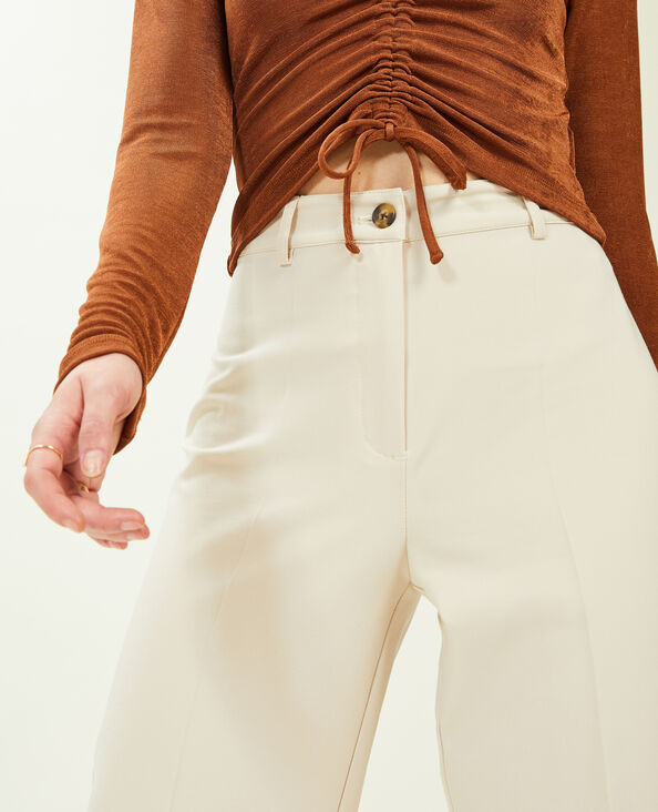 Pantalon droit taille haute sable - Pimkie