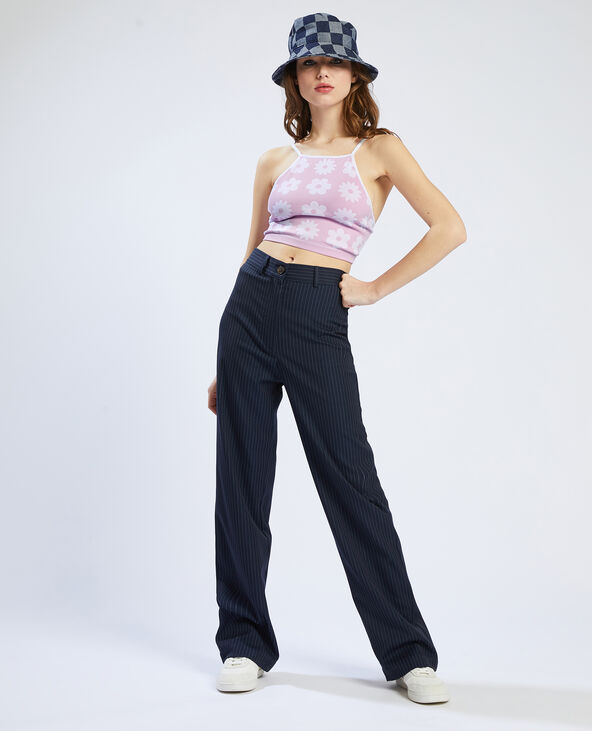 Brassière maille côtelée sans couture lilas - Pimkie
