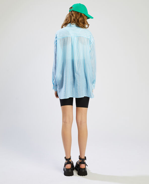 Chemise fluide rayée bleu - Pimkie
