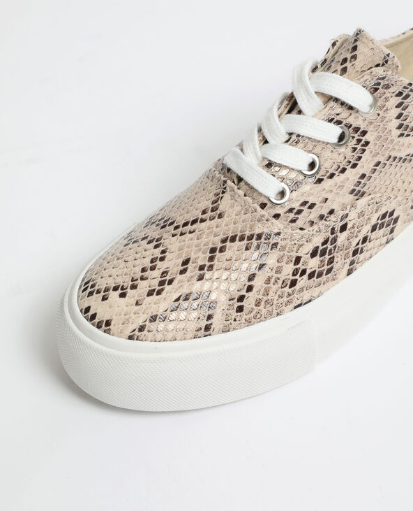 Baskets python beige - Pimkie
