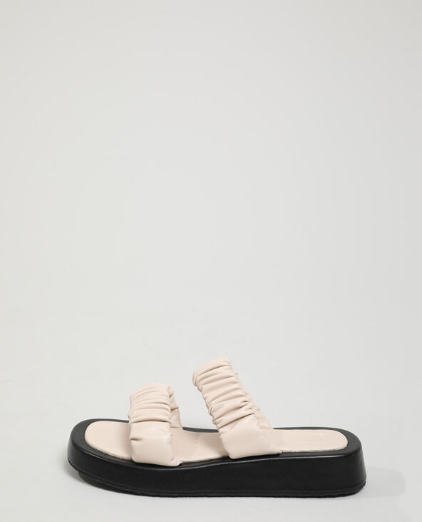 Mules plissées rose clair - Pimkie