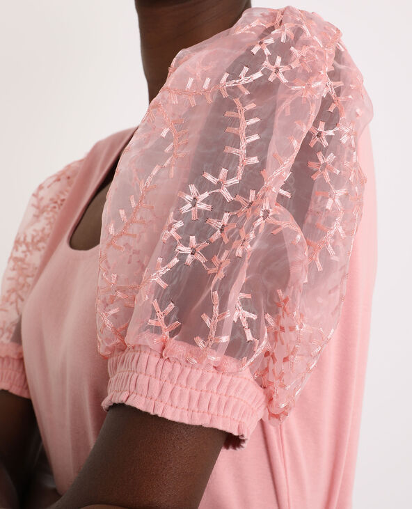 Top manches ballon rose - Pimkie
