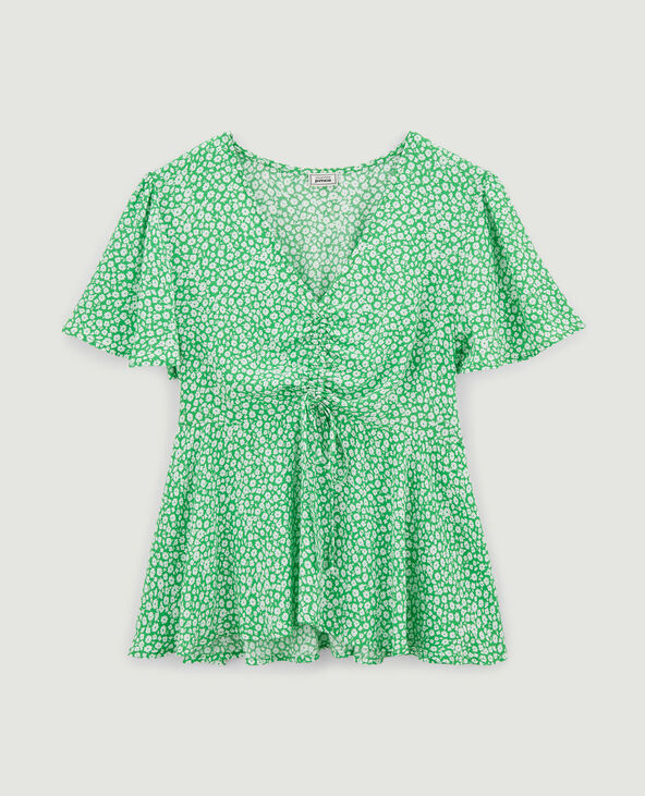 Top en tissu fluide noir - Pimkie