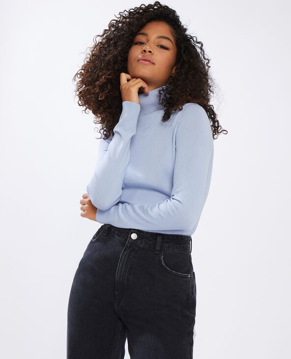 Pull col roulé bleu - Pimkie