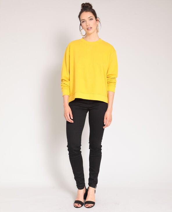 Sweat basique jaune ocre - Pimkie