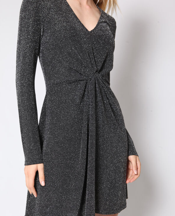 Robe trapèze lurex argenté - Pimkie